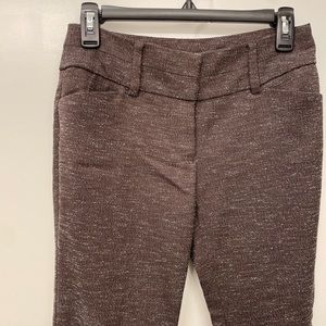 New York & Co 7th Avenue Boot Cut Dress Pants Bootcut Brown 0 Petite